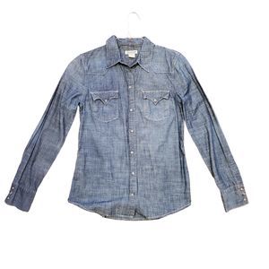 Lucky Brand Blue Snap Button Shirt
